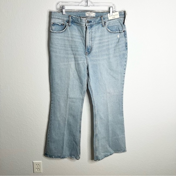 Abercrombie & Fitch Jeans Womens 33 16 S The Vintage Flare High Rise CL - Picture 3 of 10